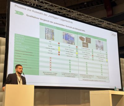 Nico Schöninger als Vortragender beim Deutschen Materialflusskongress 2026